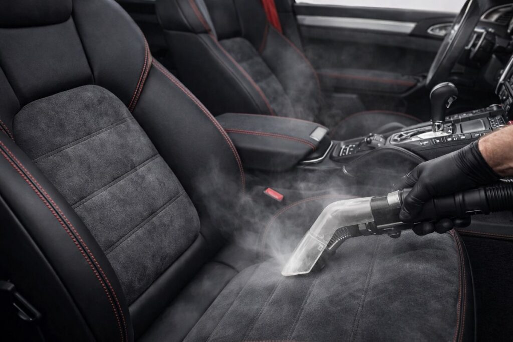 limpieza de tapiceria alcantara de coches